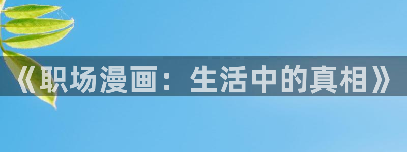 漫蛙ios怎么安装：《职场漫画：生活中的真相》